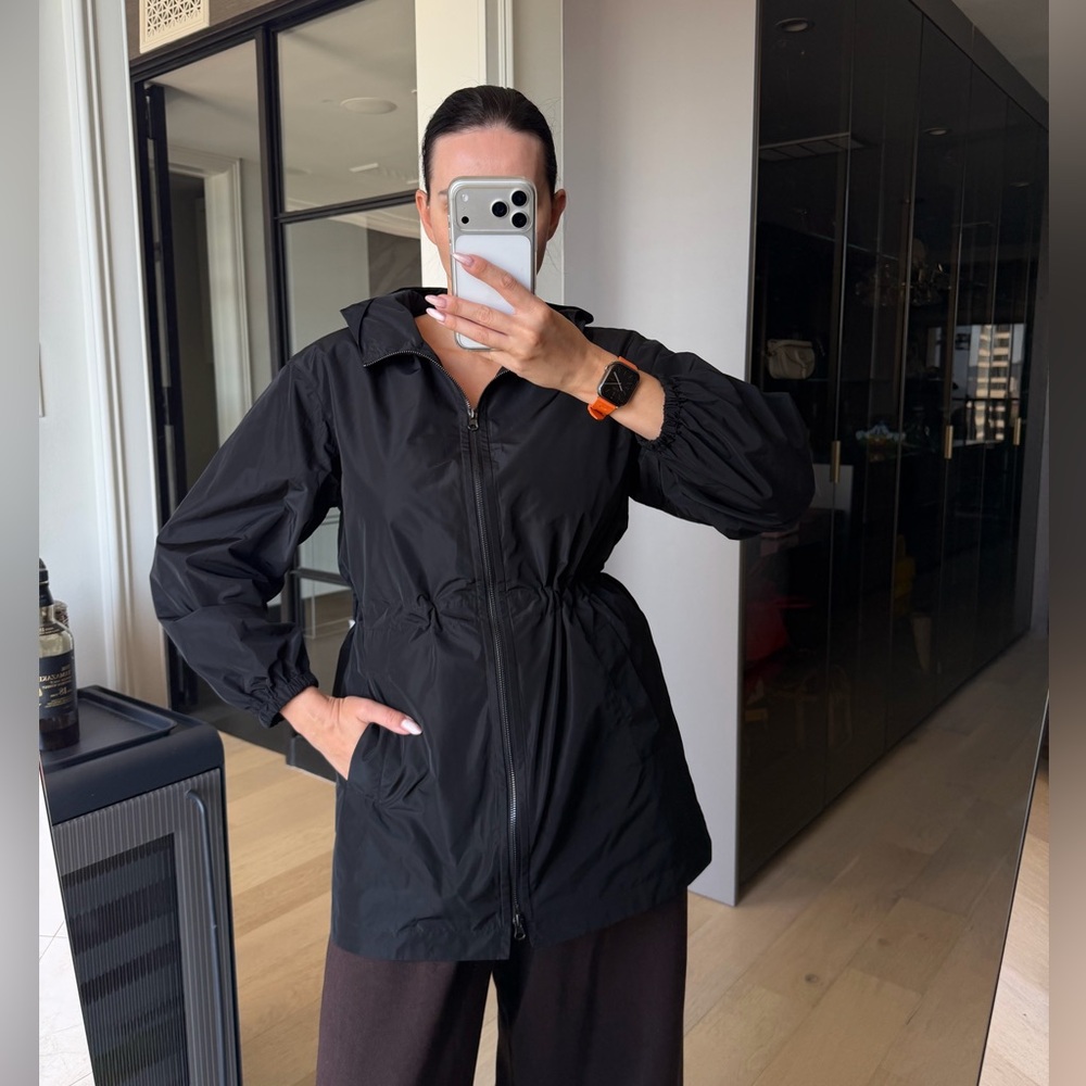 New Gerard Darel Black Parka Jacket Sz S